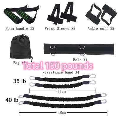 Drawstring elastic resistance band