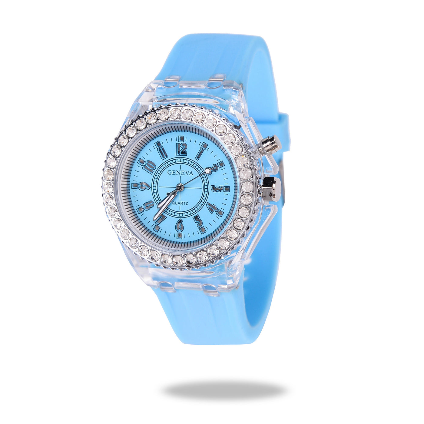 Watches Geneva Women Quartz Watch Women Ladies Silicone Bracelet Watches