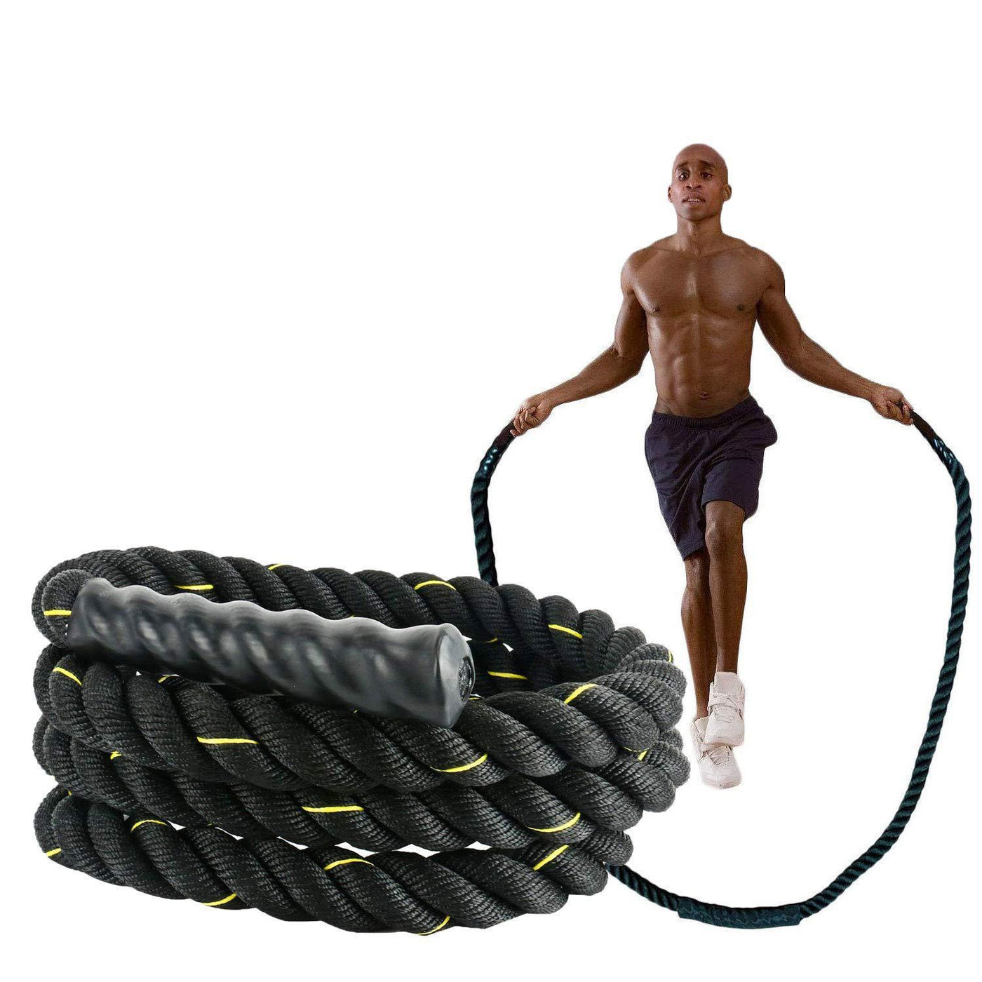 Fitness Jumping Rope Heavy-Duty Bold Fitness Rope Weight-Bearing Triple-Strand