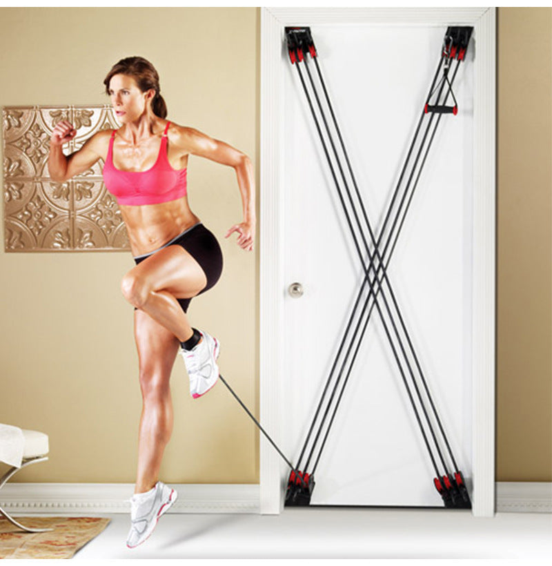 Resistance Rope Pull Training Band On The Door