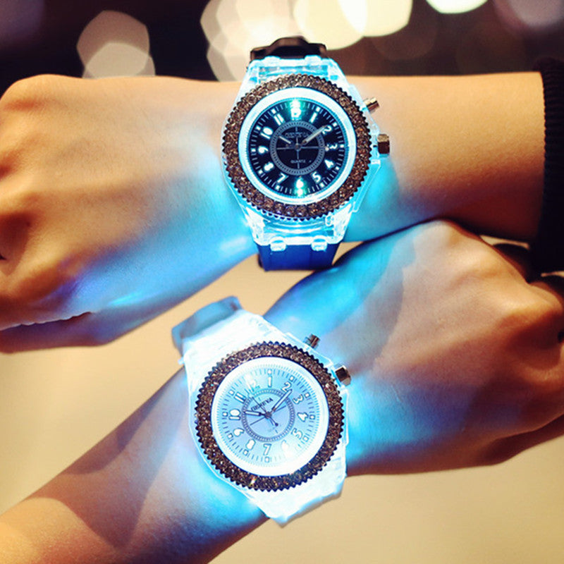 Watches Geneva Women Quartz Watch Women Ladies Silicone Bracelet Watches