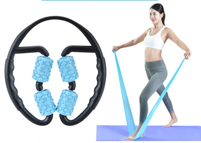 Relaxation Roller Ring  Yoga Body Shaping 4 Wheels