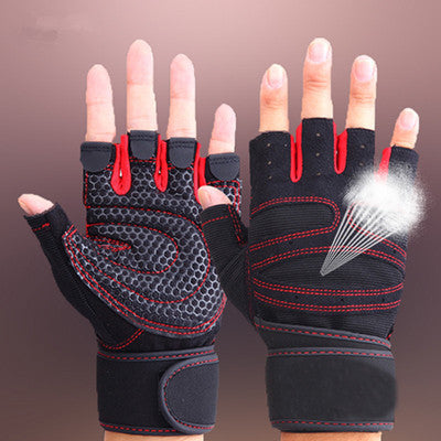 Sports fitness microfiber gloves