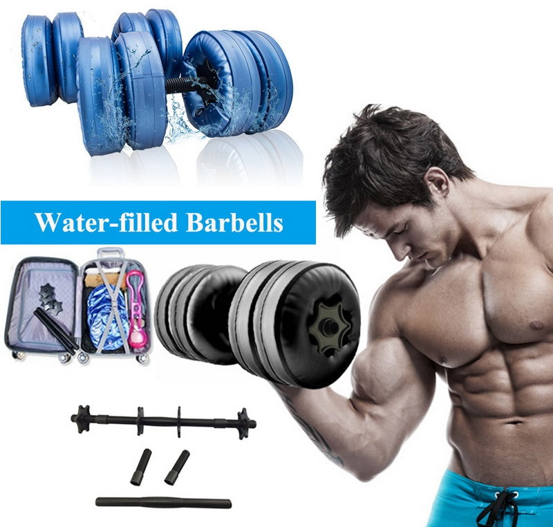 Water-filled Dumbbell for Men Home Fitness  Arm Muscle Training Equipment