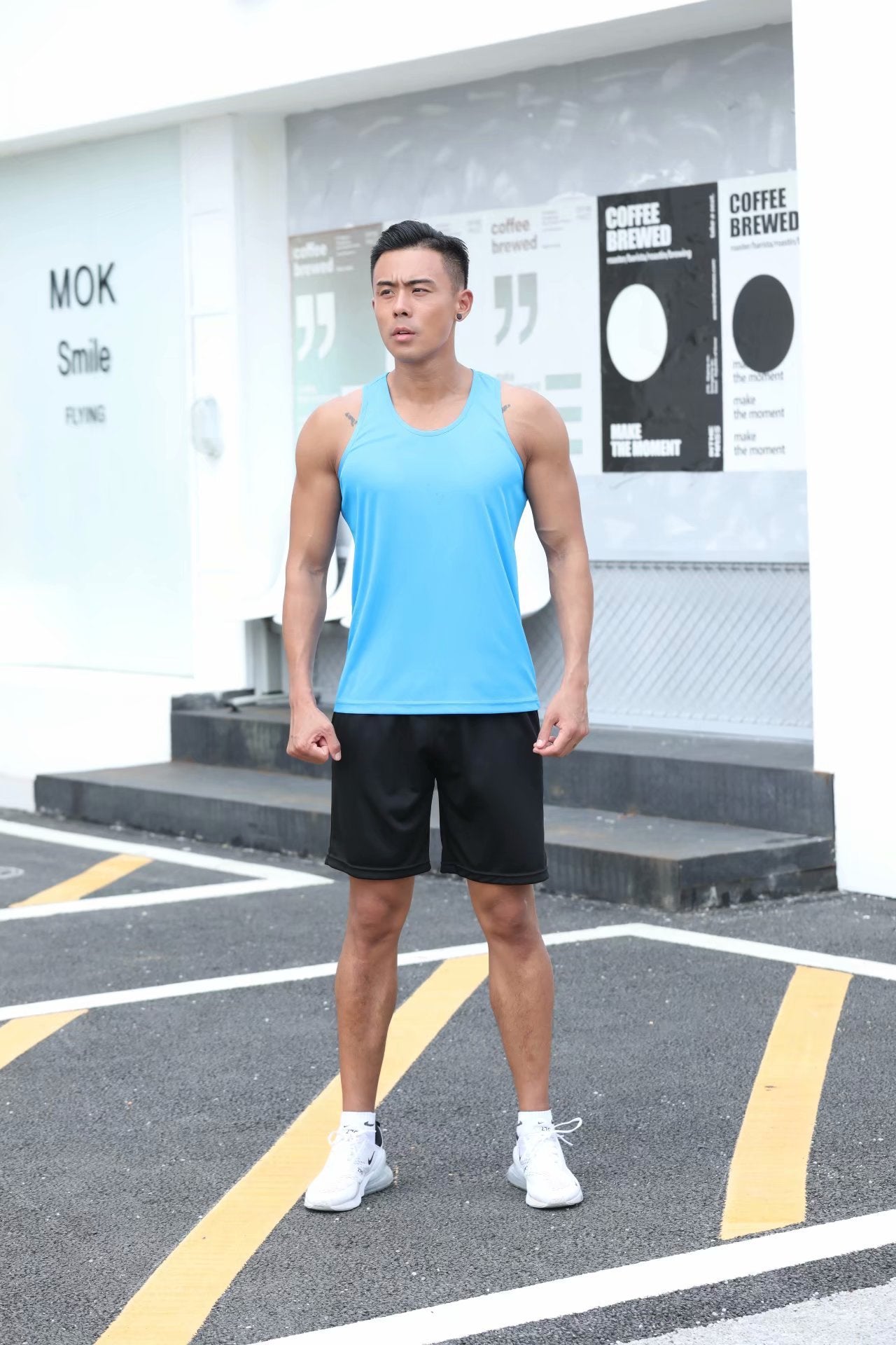 Men's Simple Fitness Clothes Marathon Vest