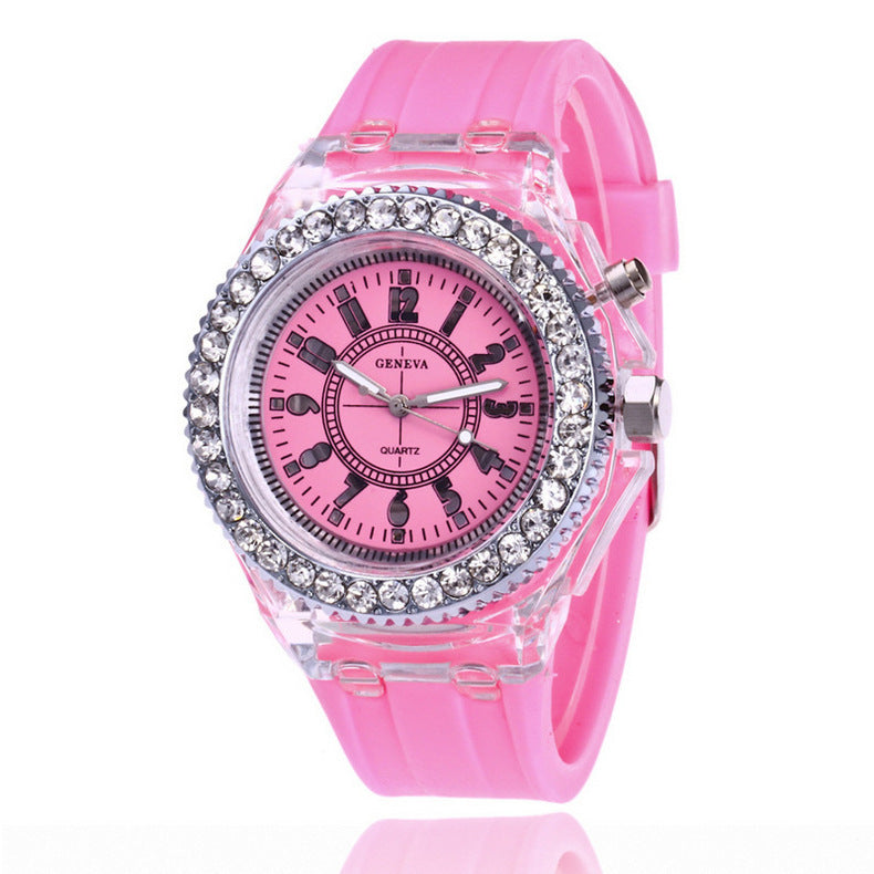 Watches Geneva Women Quartz Watch Women Ladies Silicone Bracelet Watches